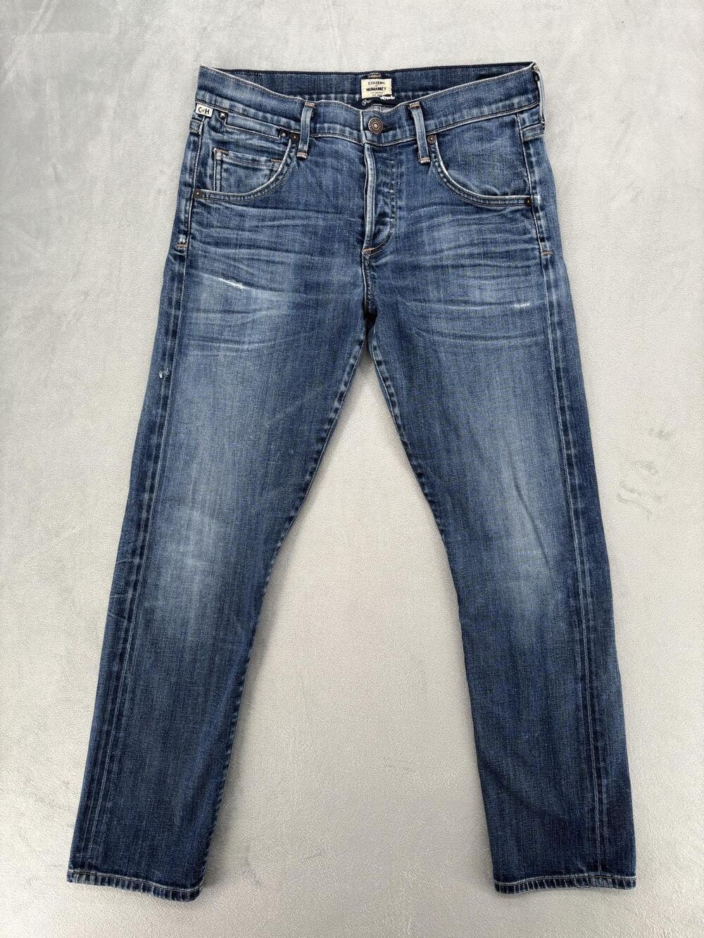 Citizens Of Humanity Jeans Womens Size 30 Blue Emerson Slim Boyfriend Distressed